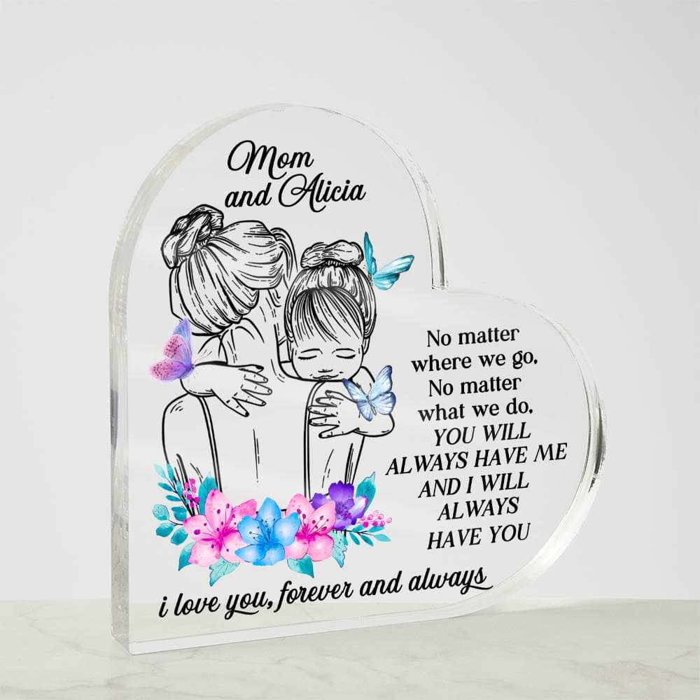 Always with You: Personalized Heart Plaque - DMOM