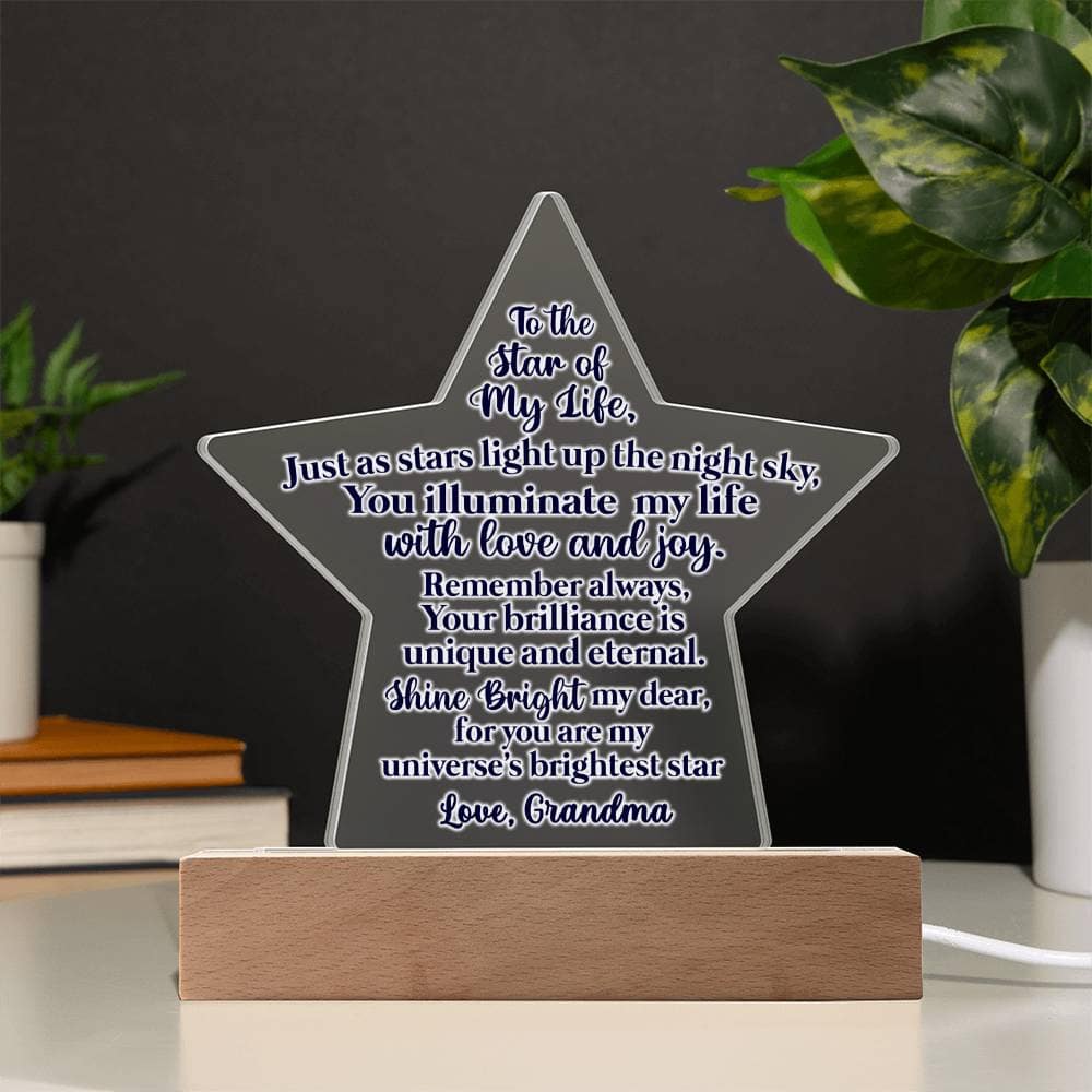 Star of My Life - Personalized Star Acrylic Plaque