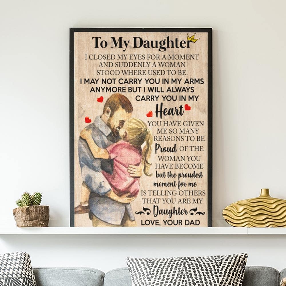 Proudest Dad - Premium Wall Art