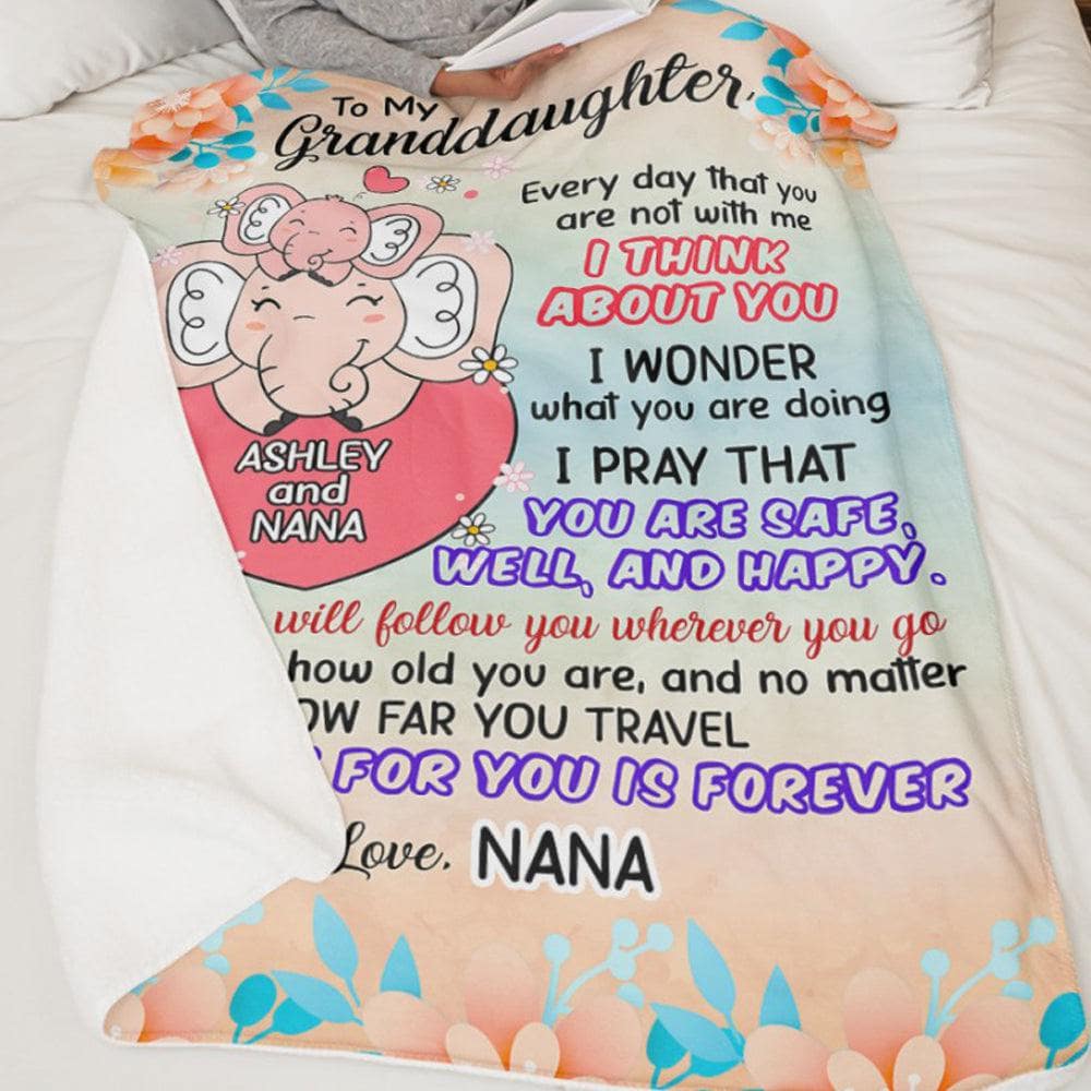 Granddaughter Blanket - EL I Think About You