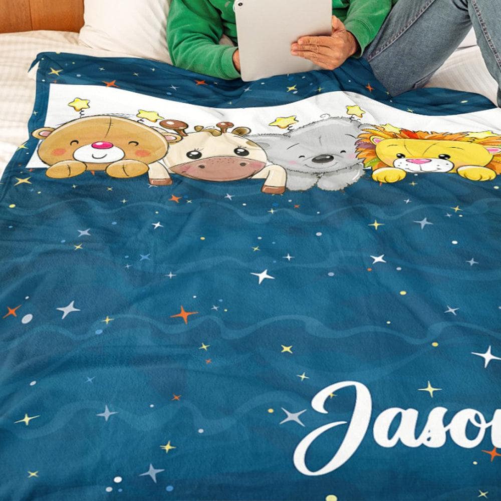 Bedtime M - Personalized Blanket