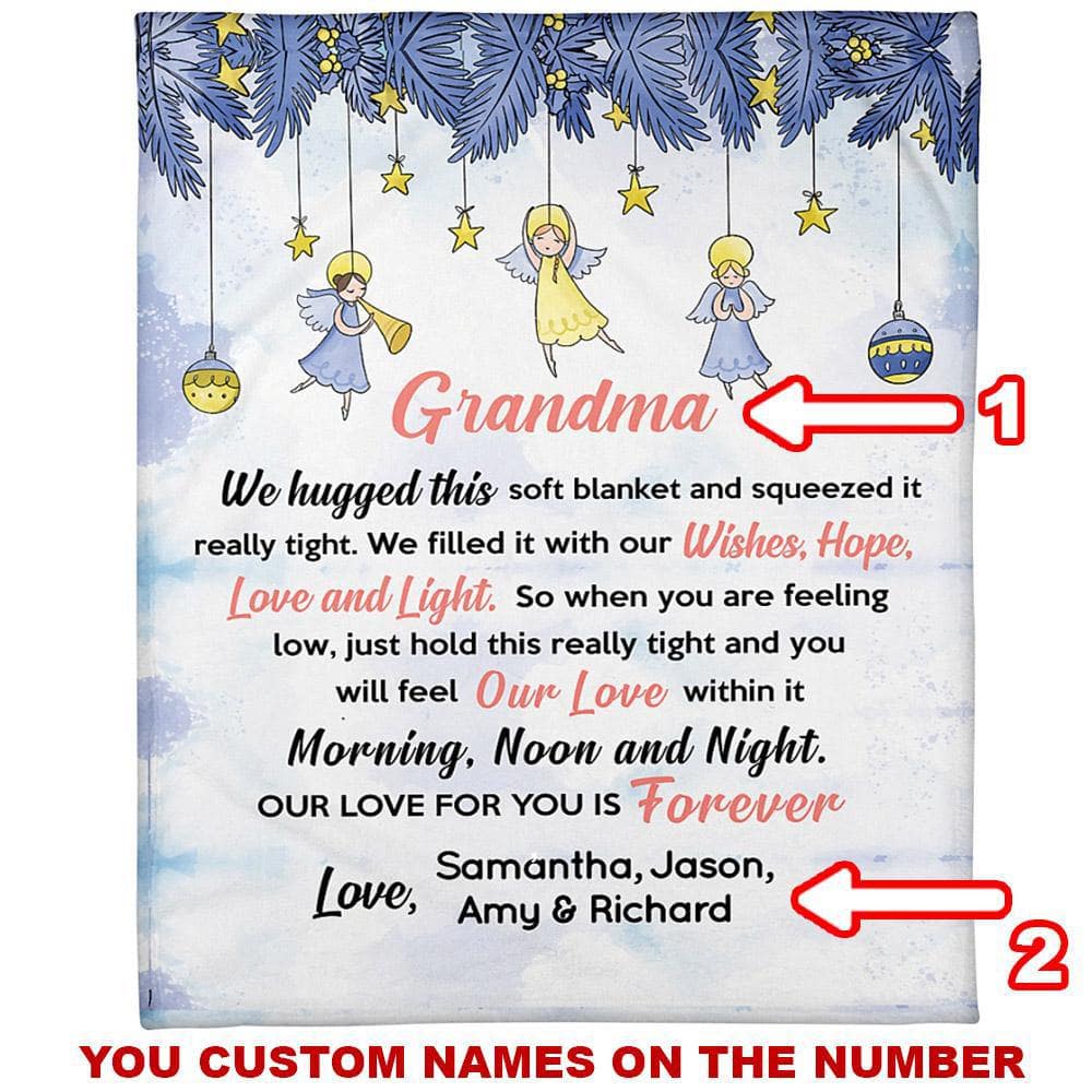 Grandma Blanket - Holiday – Family Precious Gifts