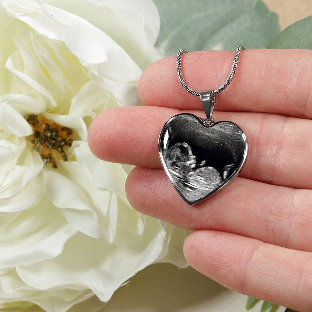 Sonogram Heart Necklace