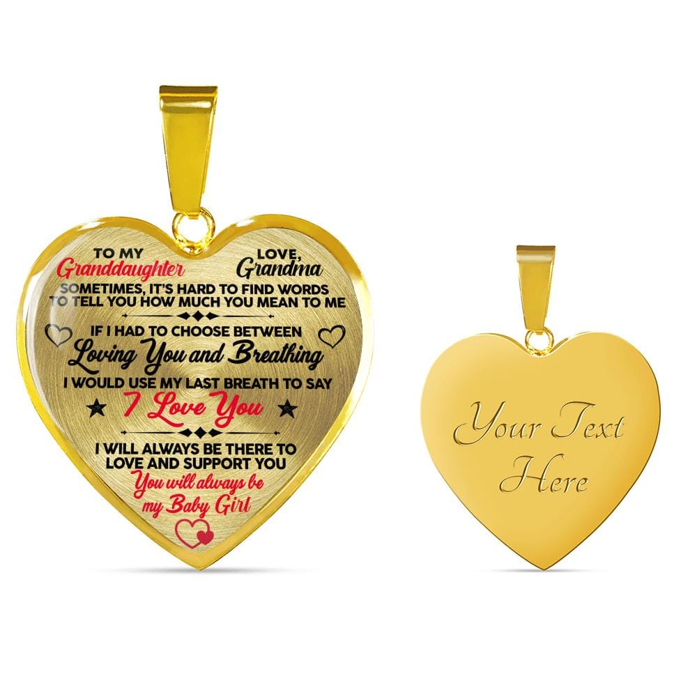 Last Breath - Personalized Premium Heart Necklace