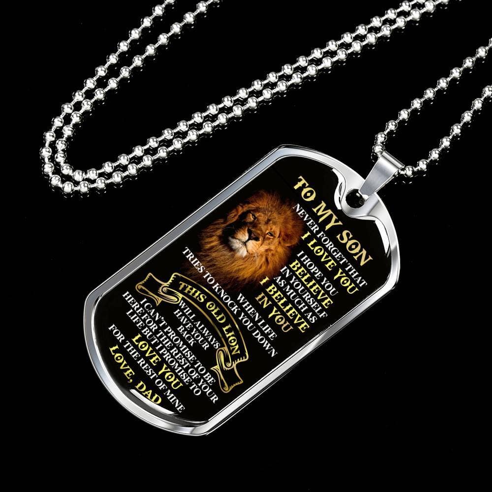 My Son (Lion) - Dog Tag