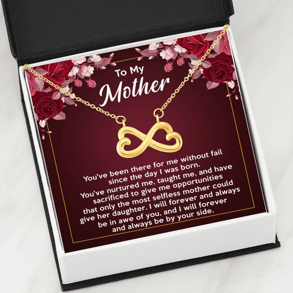 To My Mother - Premium Infinity Heart Necklace - 01