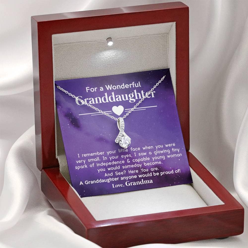 Wonderful Granddaughter - Proud of You - Alluring Necklace