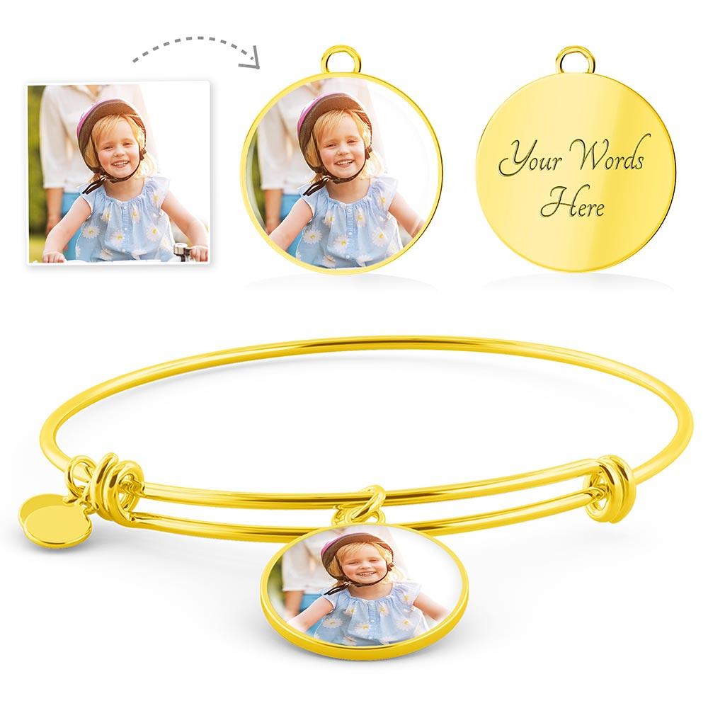 Personalized Photo - Circle Bangle