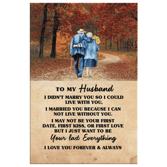 To my Husband - Premium Gallery Canvas