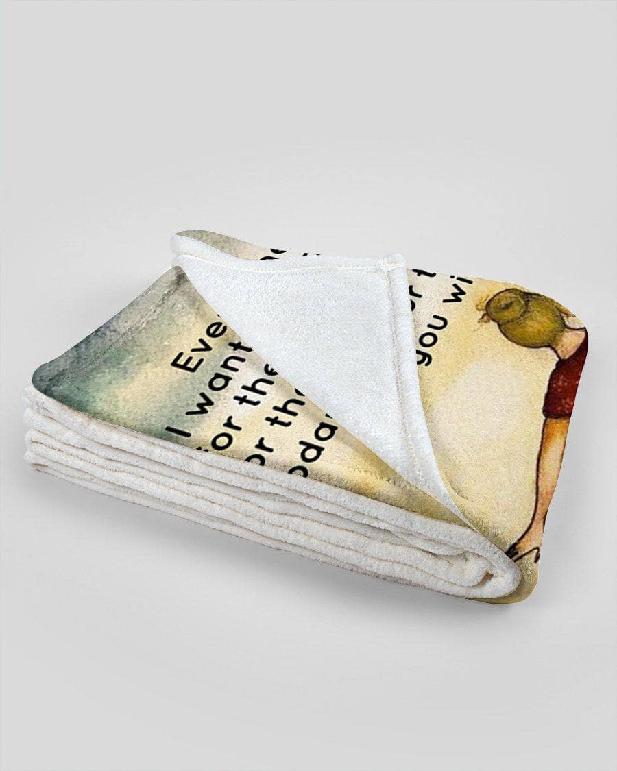 To my Daughter (Holding Hand) - Premium Blanket