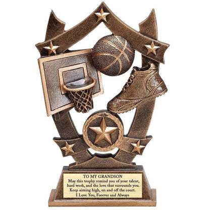 Grandson Basketball Trophy - 01A