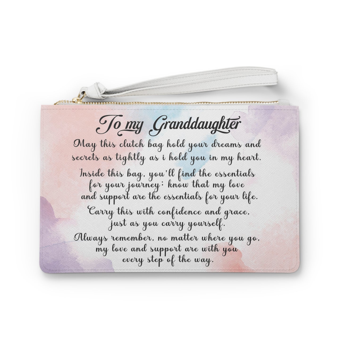 "Every Step of the Way" Granddaughter's Clutch Bag - 02