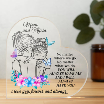 Always with You: Personalized Heart Plaque - DMOM