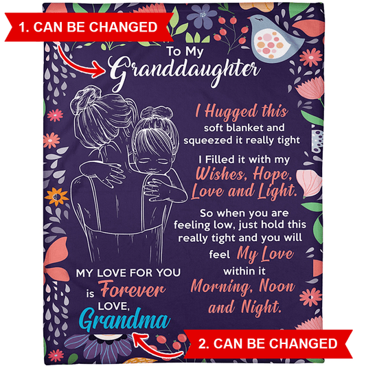 Granddaughter Blanket - Hug