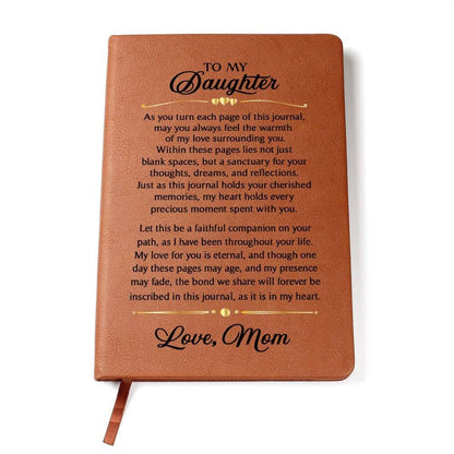 Eternal Embrace: Personalized Premium Vegan Leather Journal DMOM