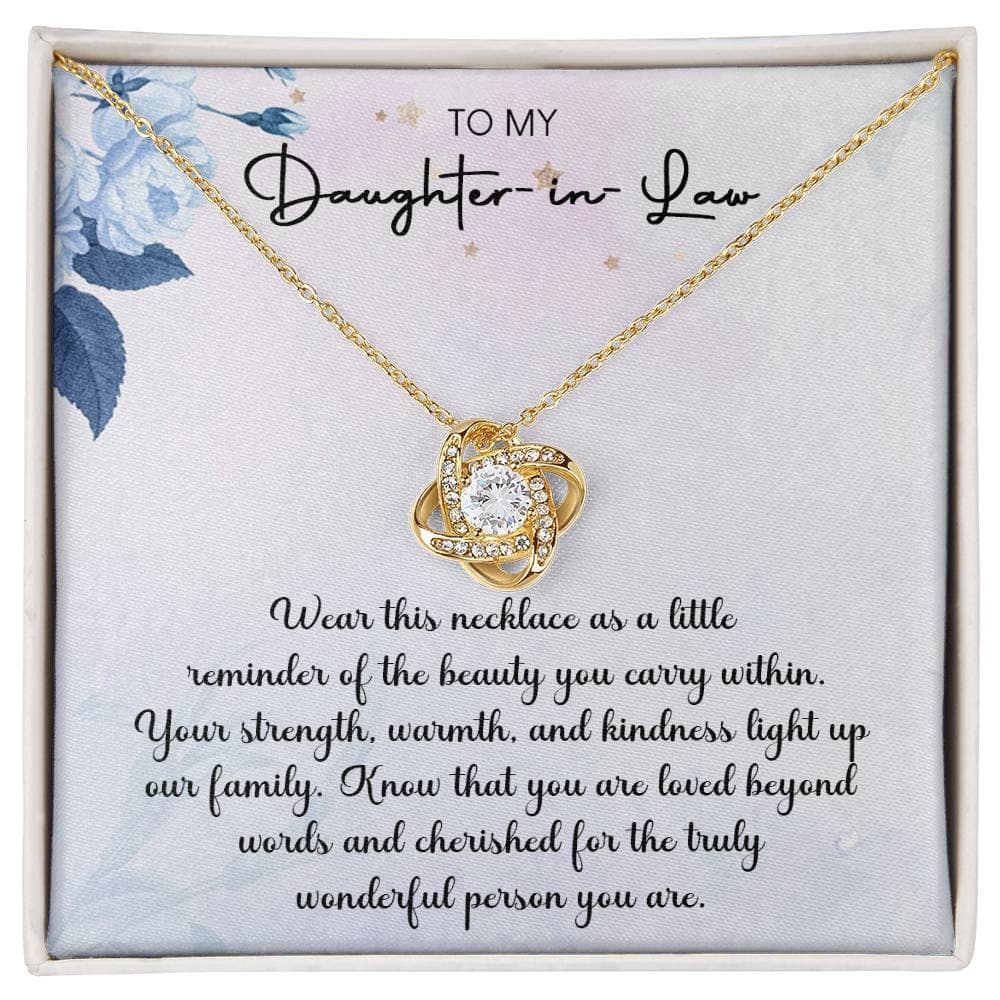 Daughter-in-Law "Cherished" Love Knot Gift Set