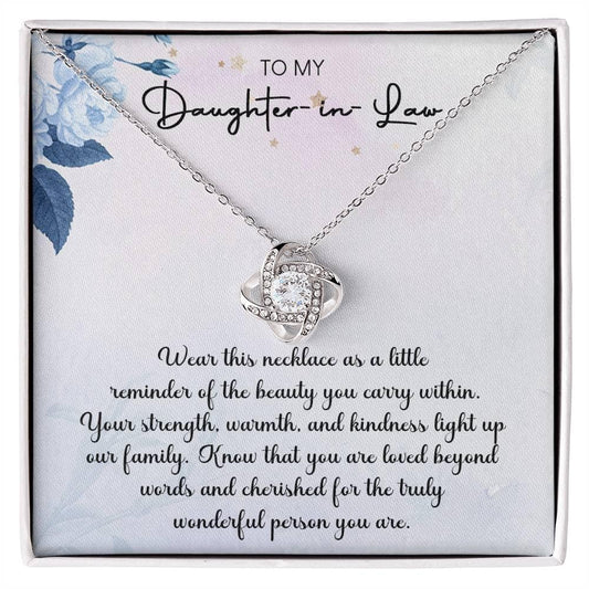 Daughter-in-Law "Cherished" Love Knot Gift Set