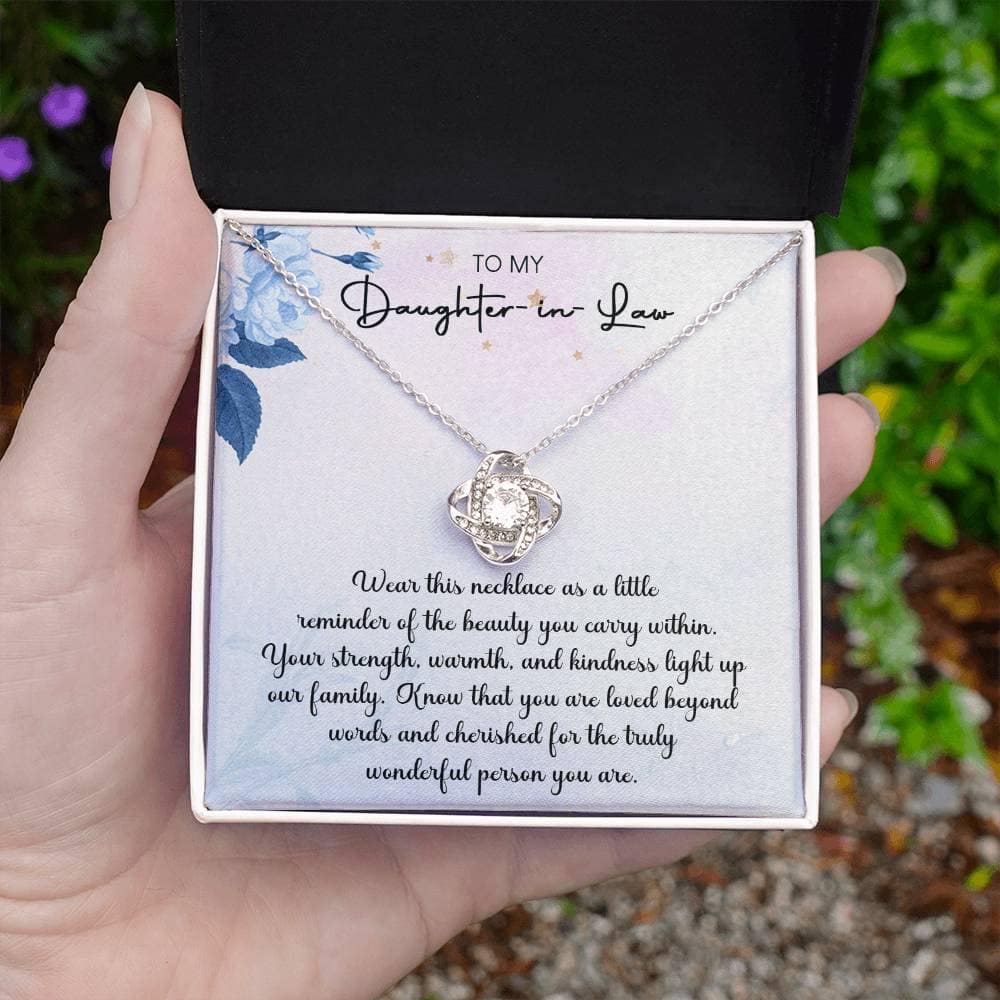 Daughter-in-Law "Cherished" Love Knot Gift Set