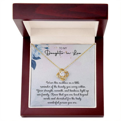 Daughter-in-Law "Cherished" Love Knot Gift Set