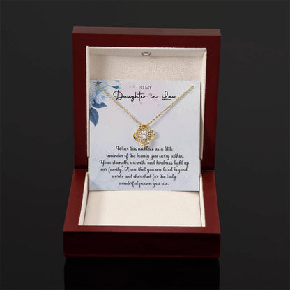 Daughter-in-Law "Cherished" Love Knot Gift Set