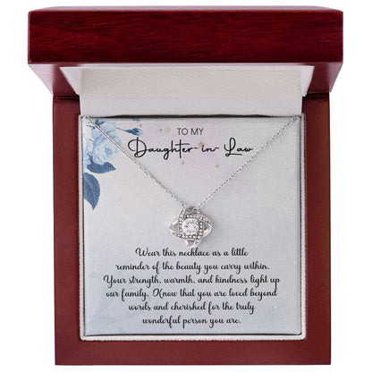 Daughter-in-Law "Cherished" Love Knot Gift Set