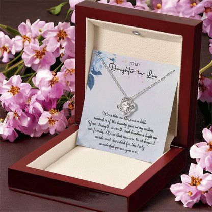 Daughter-in-Law "Cherished" Love Knot Gift Set