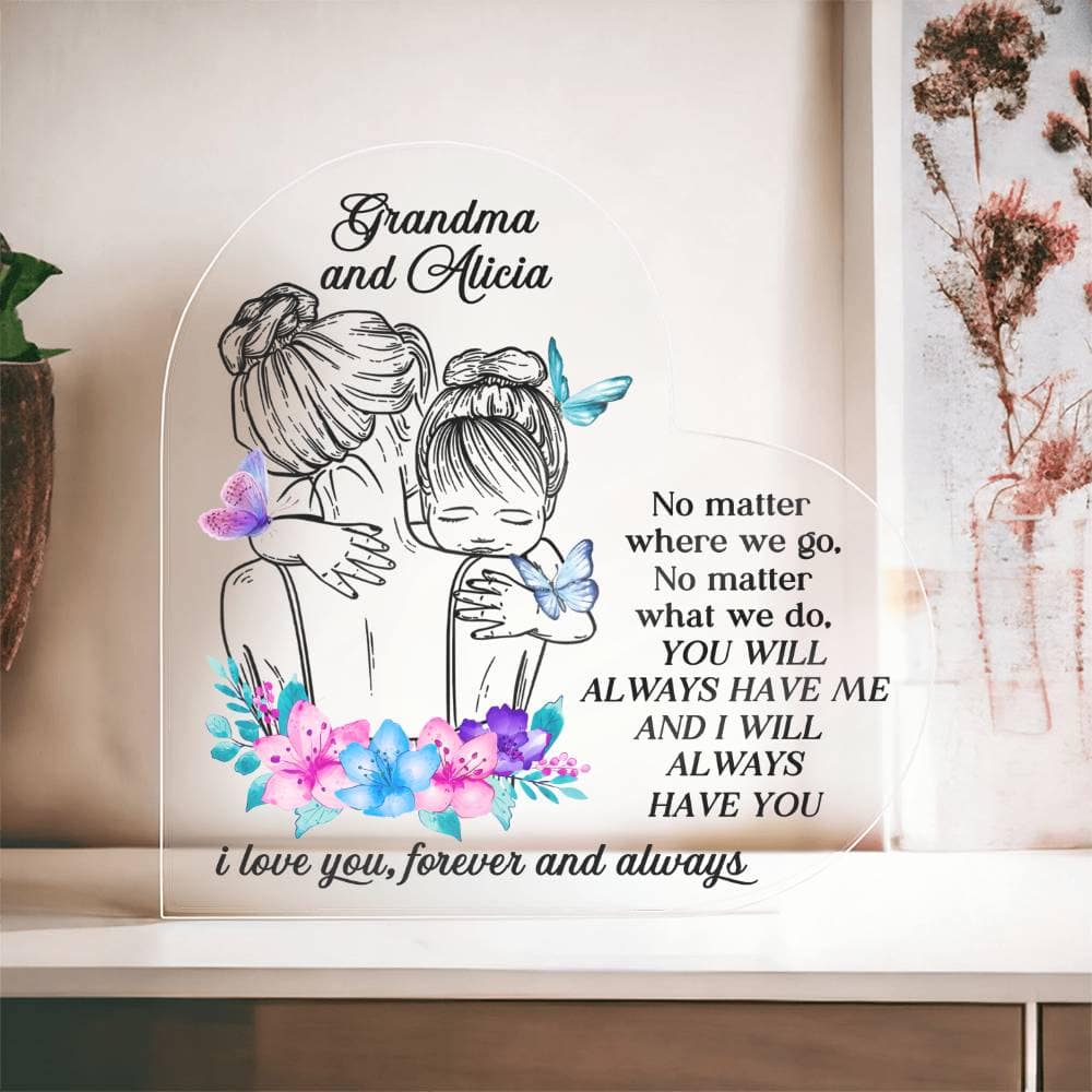 Always with You: Personalized Heart Plaque - GDGM