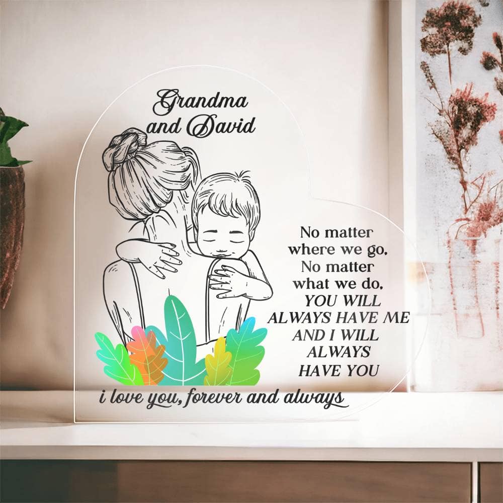 Always with You: Personalized Heart Plaque - GSGM