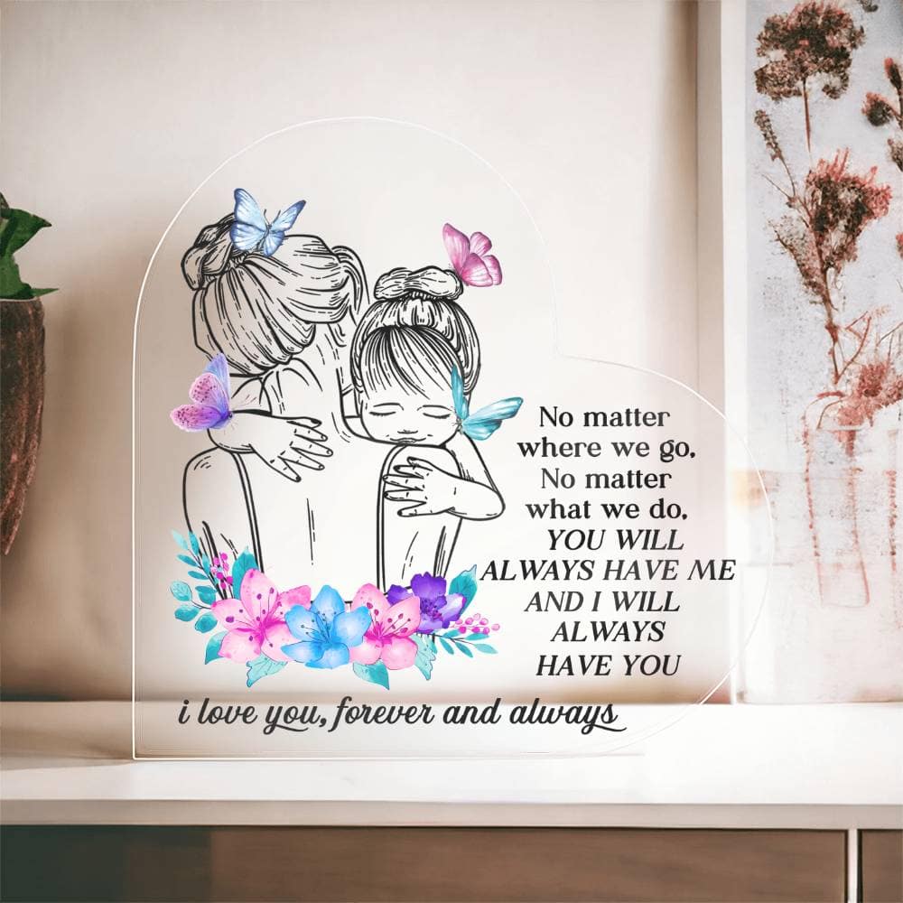 Always with You PL: Personalized Heart Plaque - GDGM