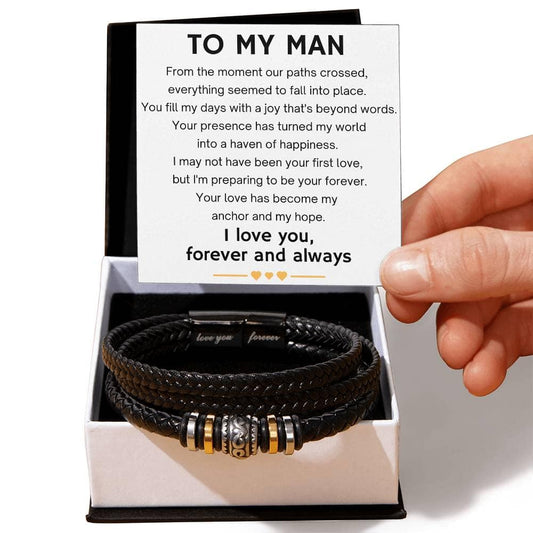 Forever Anchor - Men's "Love You Forever" Bracelet Gift Set