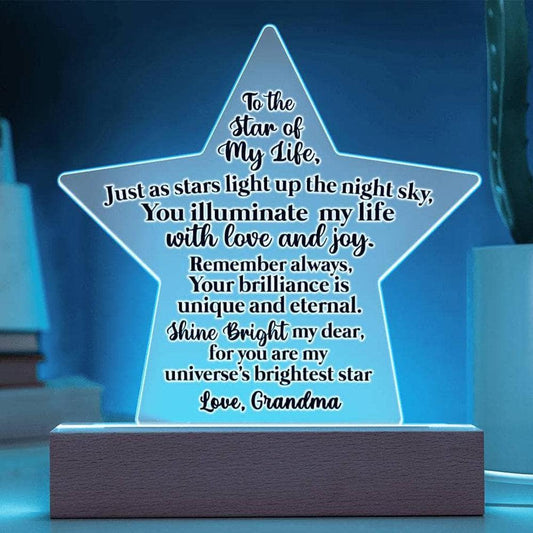 Star of My Life - Personalized Star Acrylic Plaque