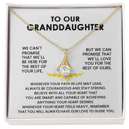 Granddaughter "Rest of your life" Alluring Necklace Gift Set