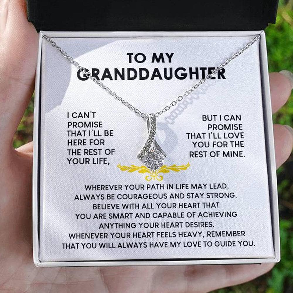 Granddaughter "Rest of your life" Alluring Necklace Gift Set