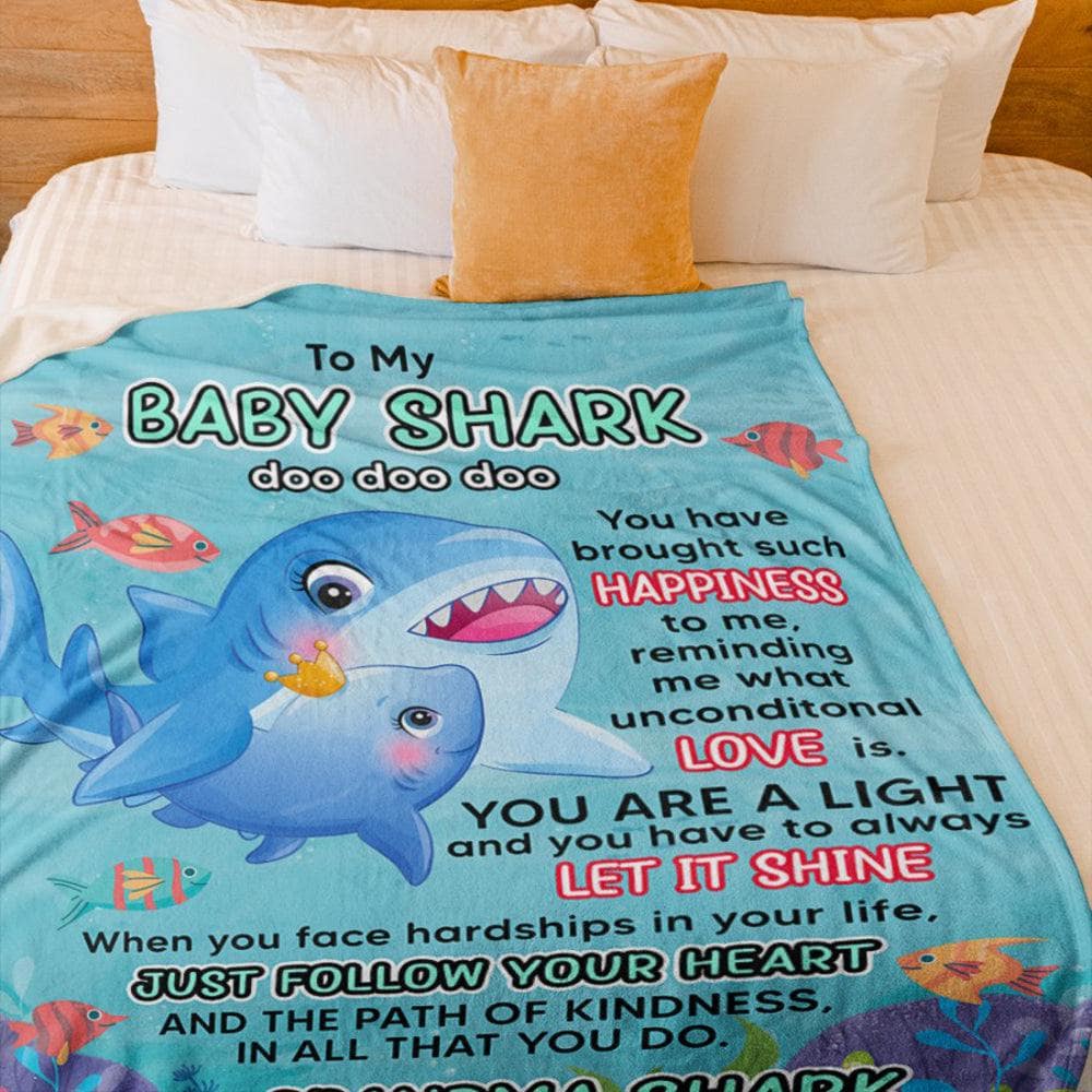 Baby Shark - Personalized  Blanket