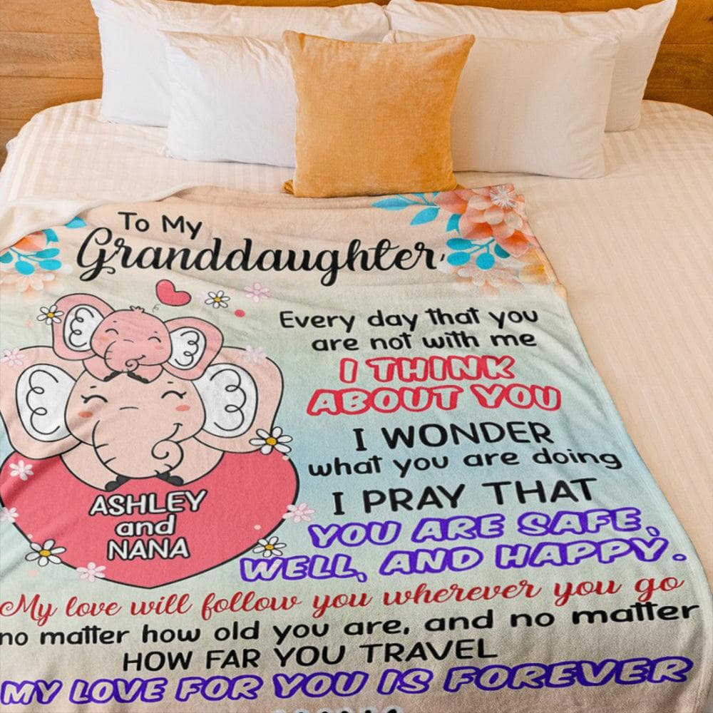 Granddaughter Blanket - EL I Think About You