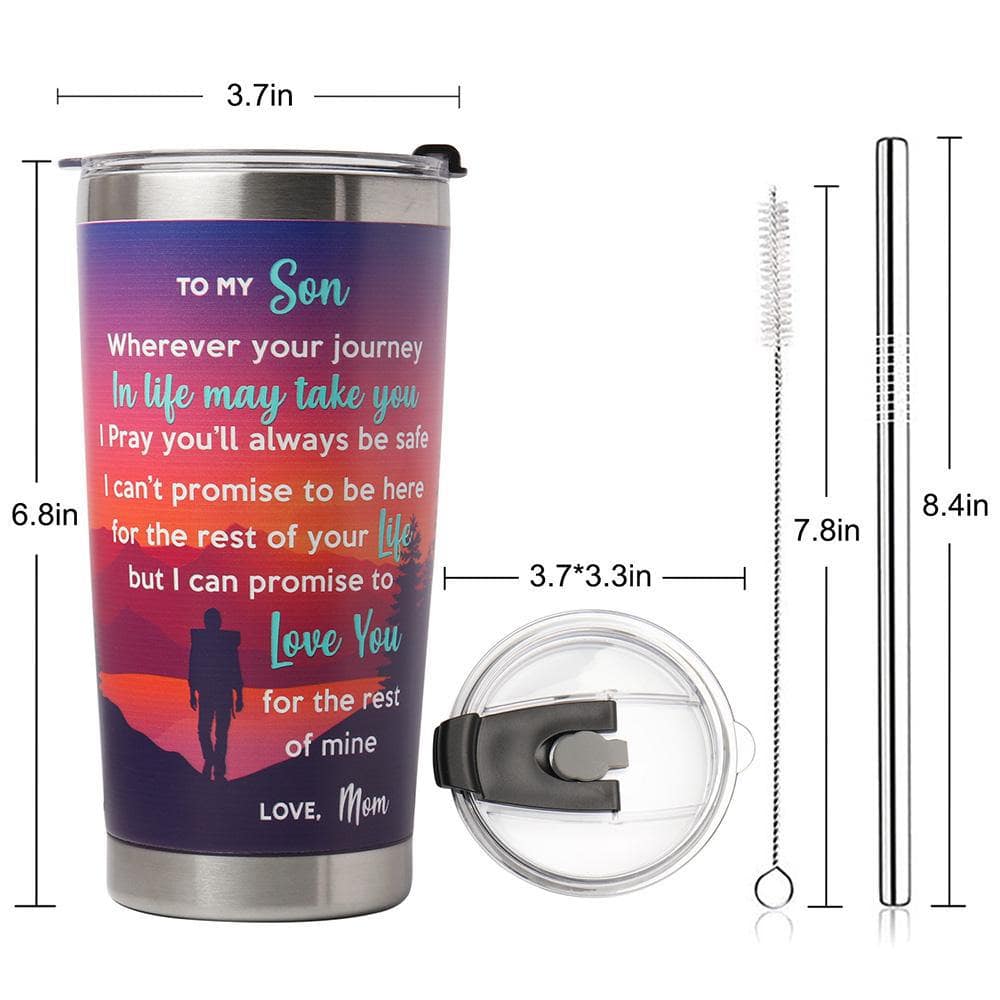 To My Son Travel - Insulated Tumbler
