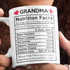 GRANDMOTHER&#39;S NUTRITION FACTS - PERSONALIZED MUG