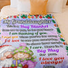Granddaughter Blanket - Grandmother Santa Hug