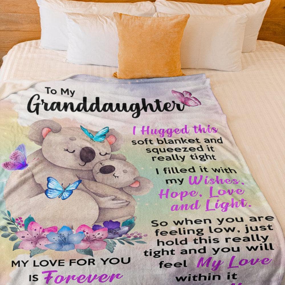 SANWOOD Personalized Baby Blanket for Girls Koala Baby Blanket Koala Baby  Blanket Gifts for Girls, Birthday Girl, Granddaughter Blanket Girls  Birthday