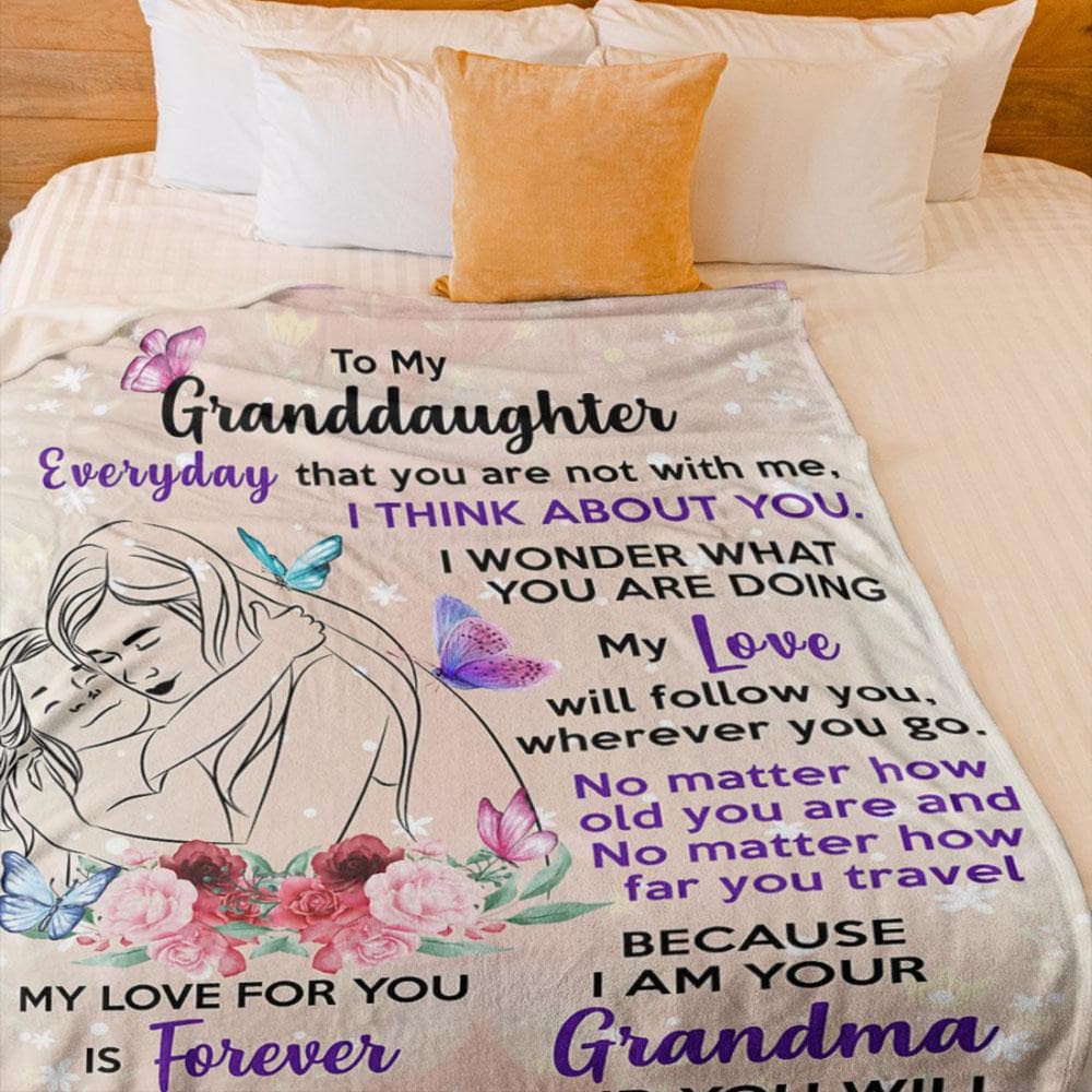 My Granddaughter - Personalized Blanket - flhg2