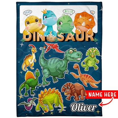 Personalize "Dinosaur" Blanket