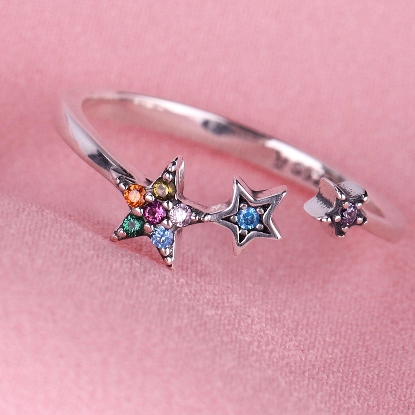 Reach for the Star DDAD - Star Ring (Adjustable - One Size Fits All) - 925 Sterling Silver