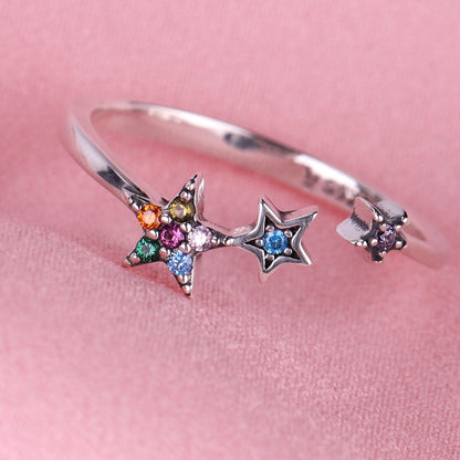 Reach for the Star DDAD - Star Ring (Adjustable - One Size Fits All) - 925 Sterling Silver