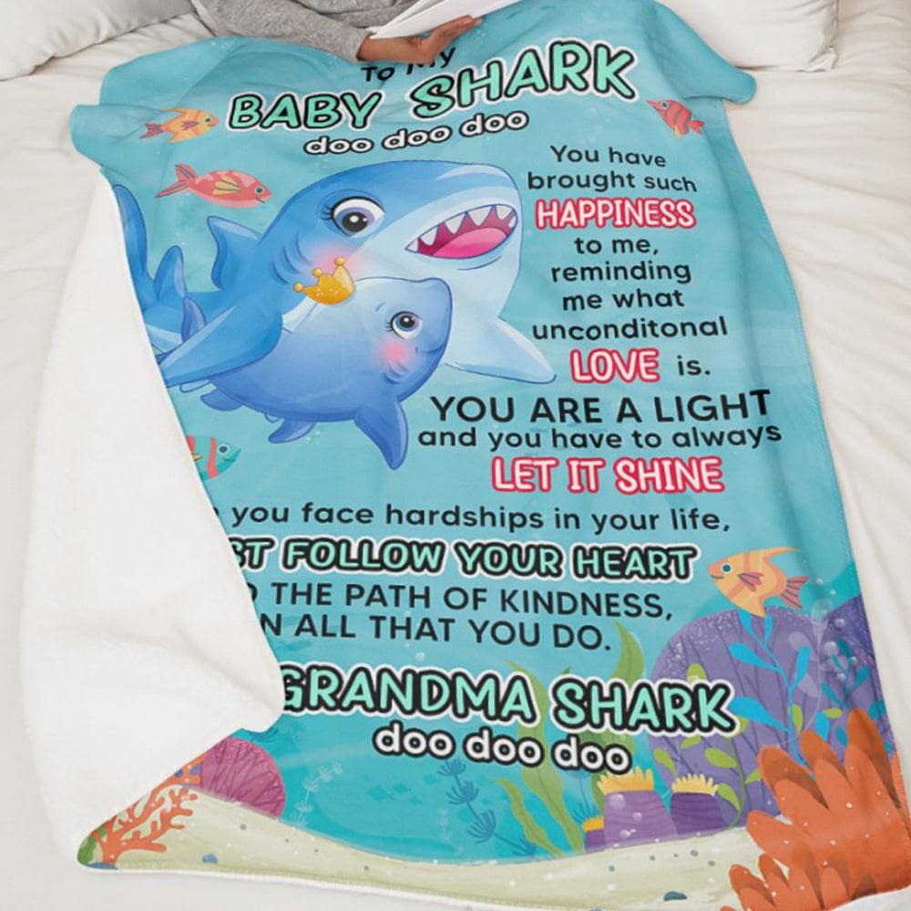 Baby Shark - Personalized  Blanket