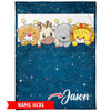 Bedtime M - Personalized Blanket