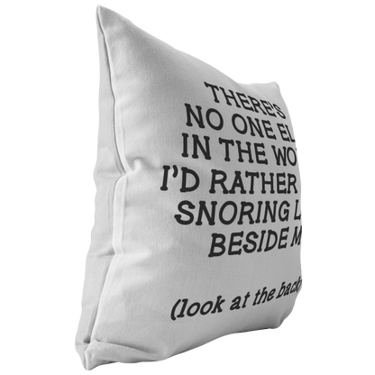 Snore Personalized Pillow