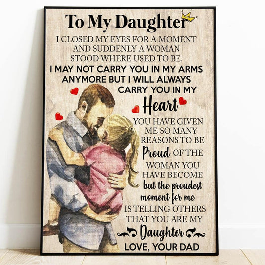 Proudest Dad - Premium Wall Art