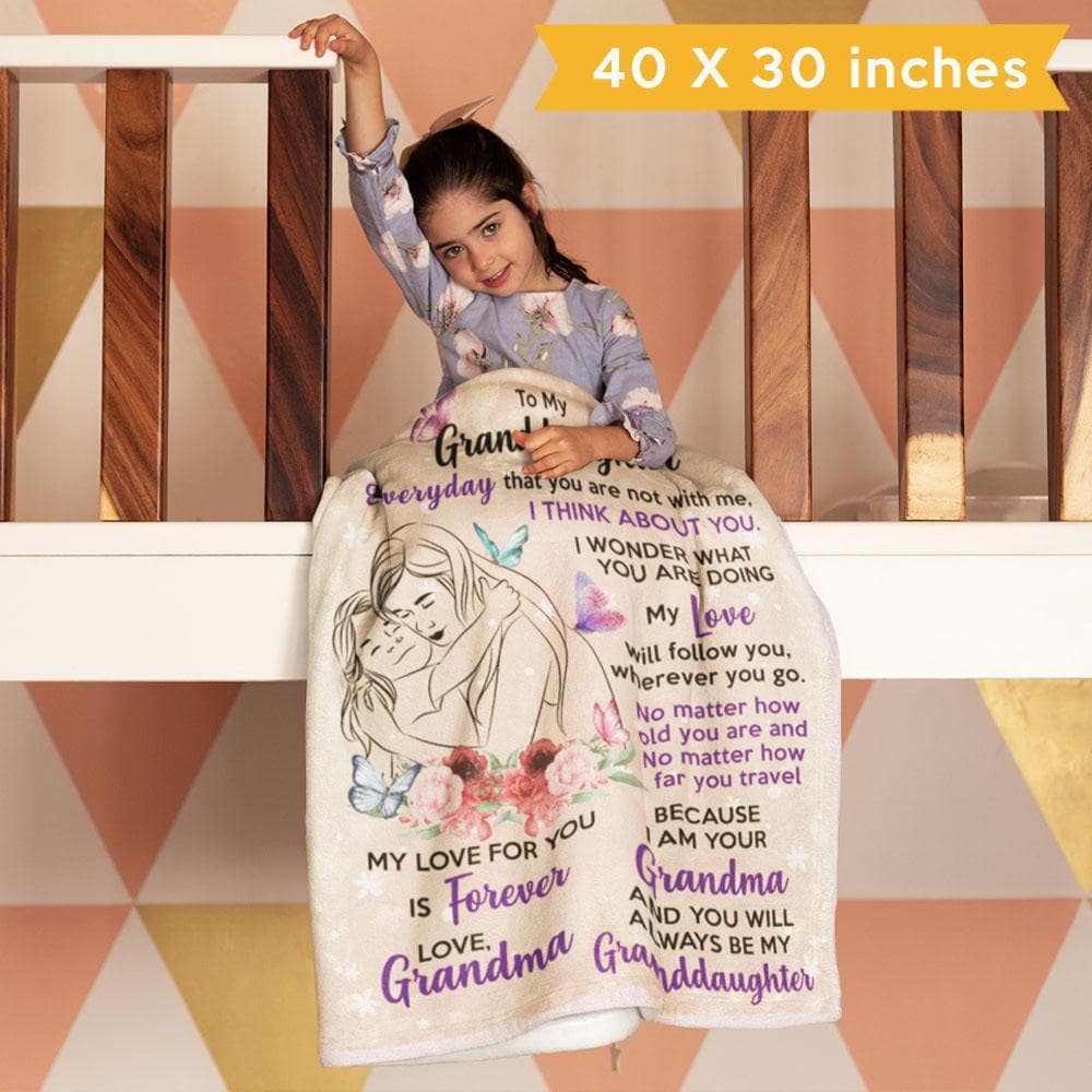 My Granddaughter - Personalized Blanket - flhg2