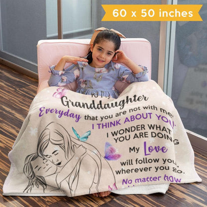 My Granddaughter - Personalized Blanket - flhg2