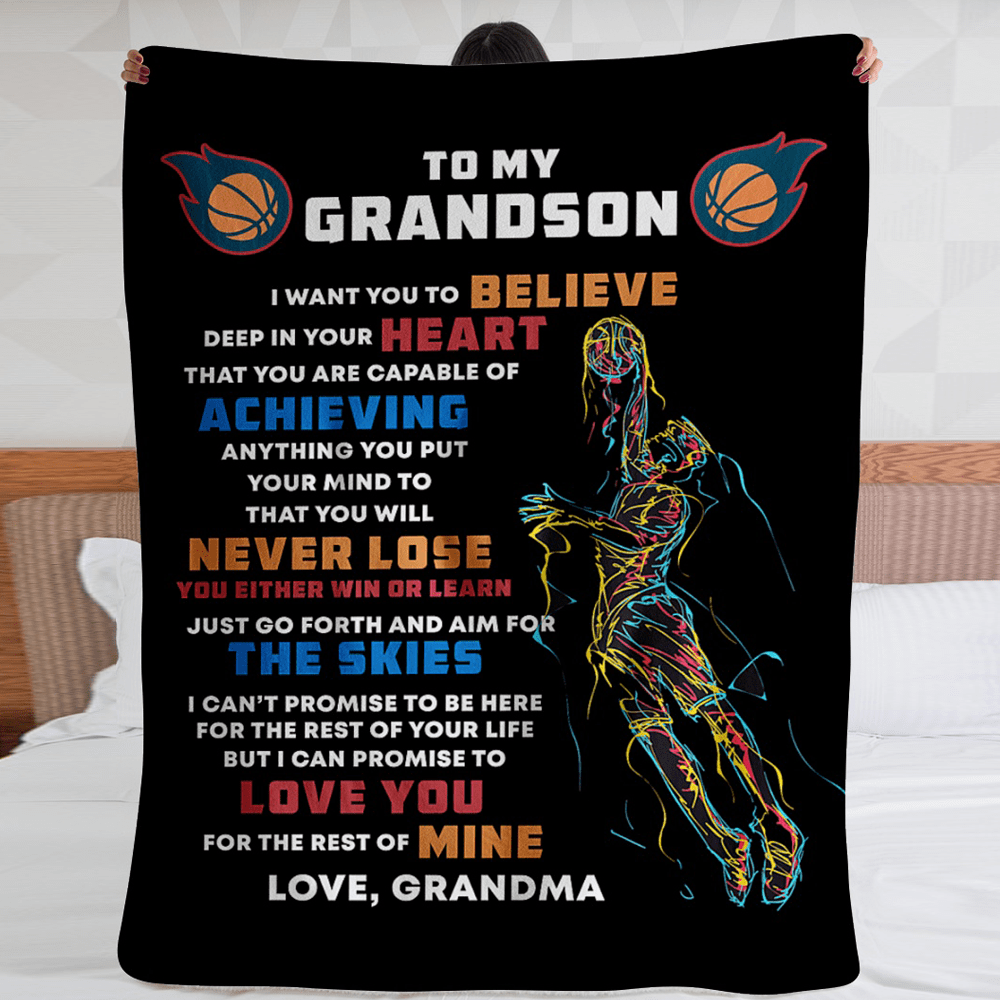 Personalized Blanket - Basketball